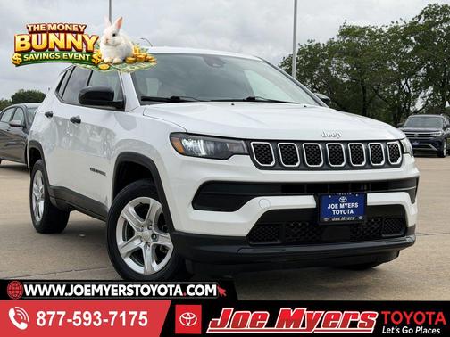 Bright White Clearcoat 2023 Jeep Compass Sport