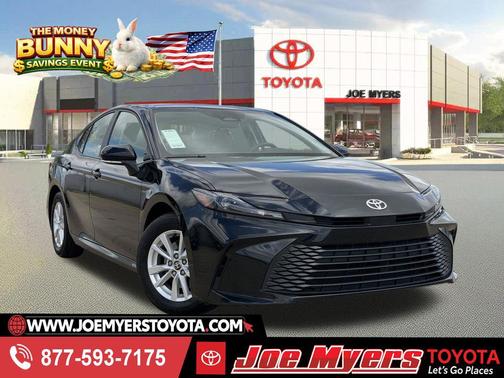 Midnight Black Metallic 2025 Toyota Camry LE
