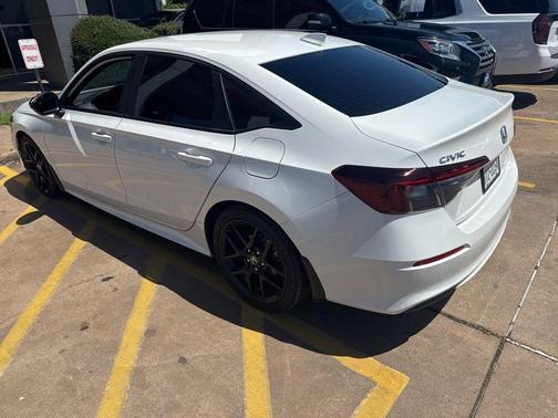 Platinum White Pearl 2025 Honda Civic Sport