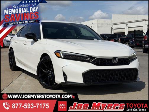 Platinum White Pearl 2025 Honda Civic Sport