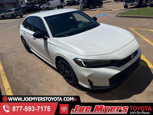 Platinum White Pearl 2025 Honda Civic Sport
