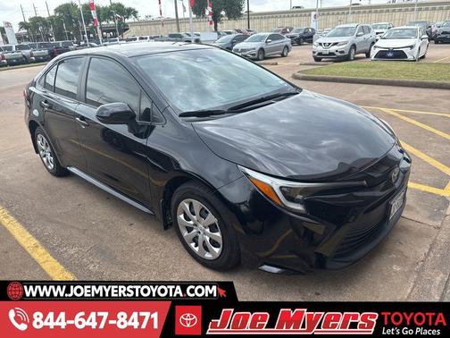 Midnight Black Metallic 2025 Toyota Corolla Hybrid LE