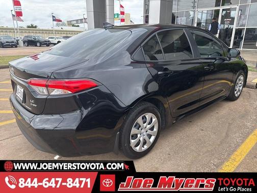 Midnight Black Metallic 2025 Toyota Corolla Hybrid LE