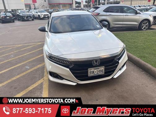 Platinum White Pearl 2022 Honda Accord Hybrid Sport