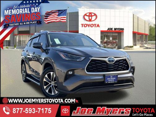 Magnetic Gray Metallic 2023 Toyota Highlander Hybrid XLE