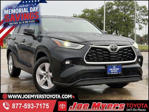 Midnight Black Metallic 2024 Toyota Highlander LE