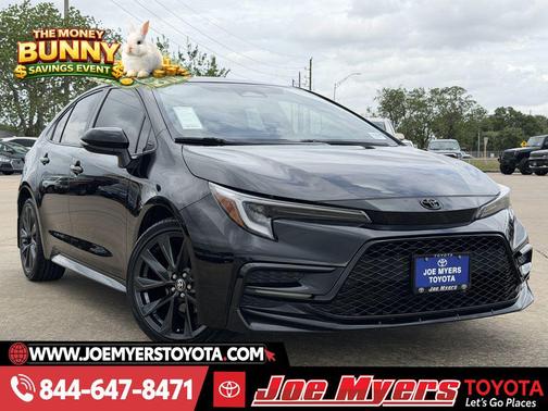 Midnight Black Metallic 2023 Toyota Corolla SE