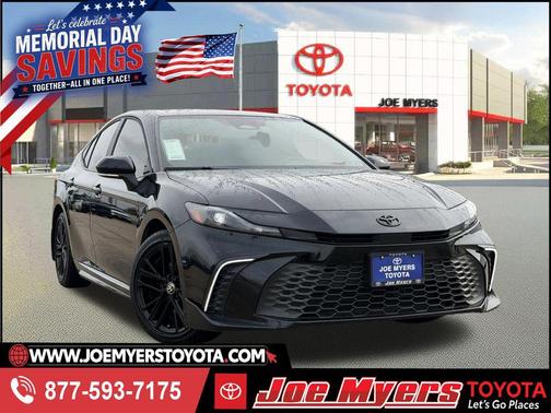 Midnight Black Metallic 2025 Toyota Camry SE