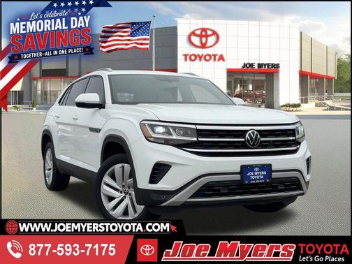 Pure White 2020 Volkswagen Atlas Cross Sport 3.6L V6 SE w/Technology