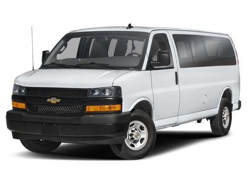 Summit White 2025 Chevrolet Express 3500 RWD 3500 Extended Wheelbase LT