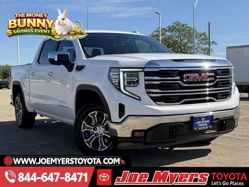 Summit White 2025 GMC Sierra 1500 SLT