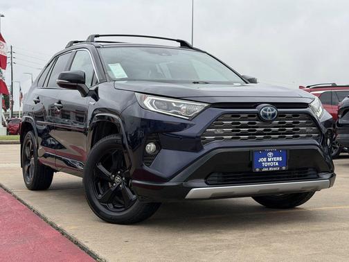 Blue Print w/Midnight Black Roof 2020 Toyota RAV4 Hybrid SE