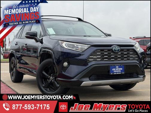 Blue Print w/Midnight Black Roof 2020 Toyota RAV4 Hybrid SE