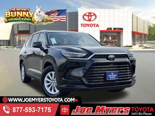 Midnight Black Metallic 2025 Toyota Grand Highlander XLE