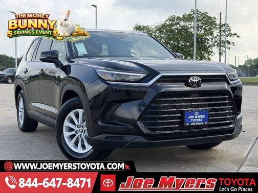 Midnight Black Metallic 2025 Toyota Grand Highlander XLE