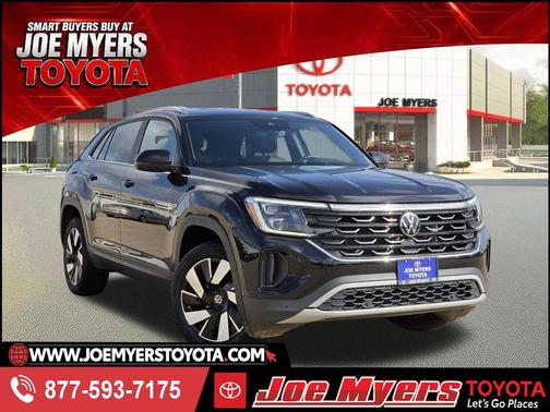 Deep Black Pearl 2024 Volkswagen Atlas Cross Sport 2.0T SE w/Technology