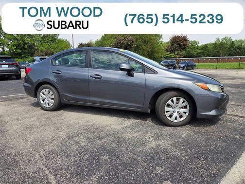 Gray 2012 Honda Civic LX