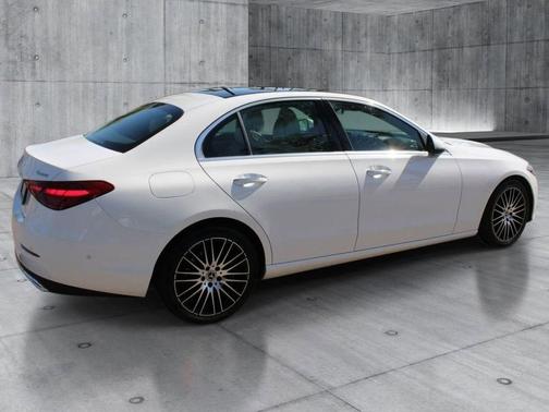 Moonlight White Met 2025 Mercedes-Benz C-Class C 300 4MATIC
