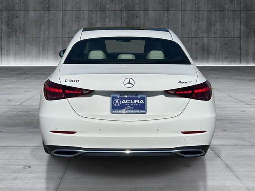 Moonlight White Met 2025 Mercedes-Benz C-Class C 300 4MATIC