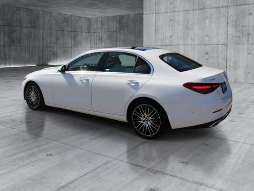 Moonlight White Met 2025 Mercedes-Benz C-Class C 300 4MATIC