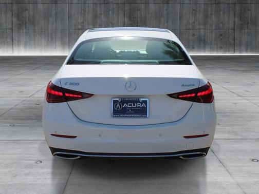 Moonlight White Met 2025 Mercedes-Benz C-Class C 300 4MATIC