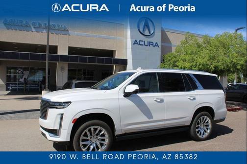 Crystal White Tricoat 2021 Cadillac Escalade Premium Luxury