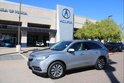 Lunar Silver Metallic 2016 Acura MDX 3.5L AcuraWatch Plus Package