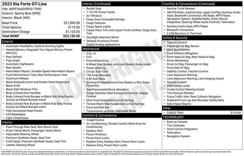 2023 Kia Forte GT-Line