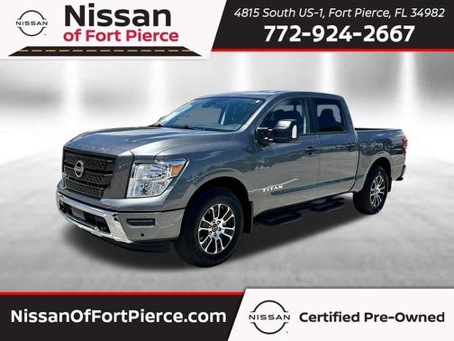 Gun Metallic 2024 Nissan Titan SV