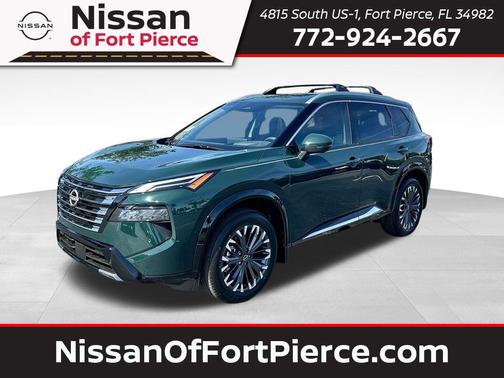Obsidian Green 2026 Nissan Rogue Platinum