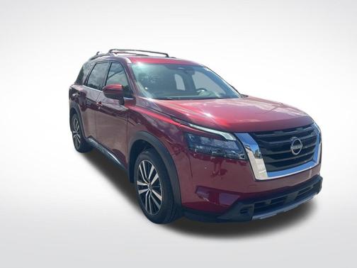 Scarlet Ember Tintcoat 2025 Nissan Pathfinder Platinum FWD