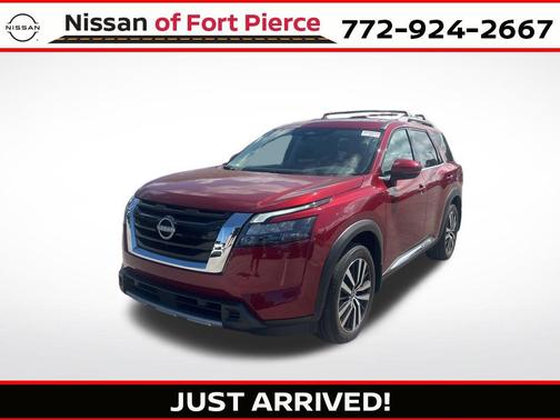 Scarlet Ember Tintcoat 2025 Nissan Pathfinder Platinum FWD