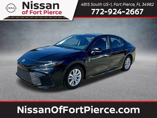 Midnight Black Metallic 2025 Toyota Camry LE