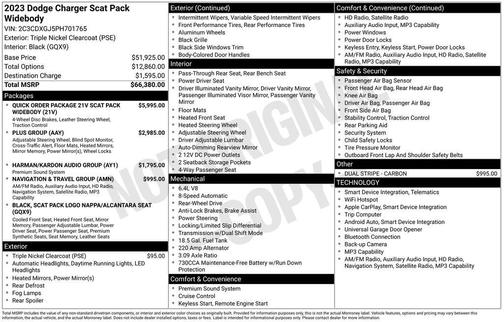 2023 Dodge Charger R/T Scat Pack