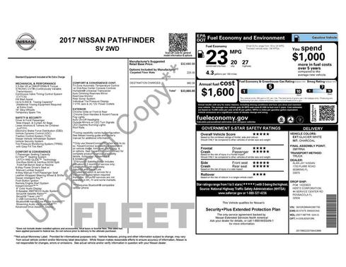 2017 Nissan Pathfinder SV
