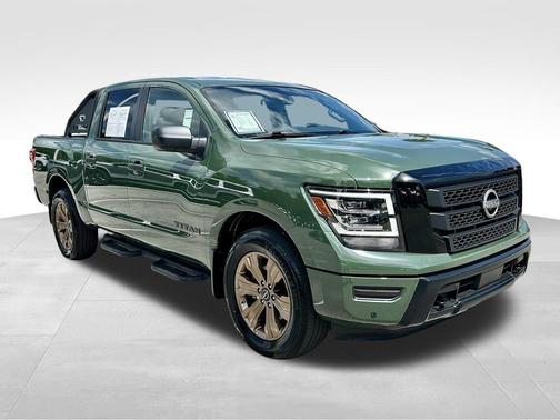 Tactical Green Metallic 2024 Nissan Titan SV
