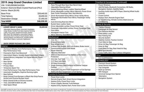 2019 Jeep Grand Cherokee Limited