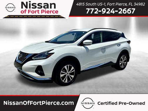 Pearl White Tricoat 2024 Nissan Murano SV FWD