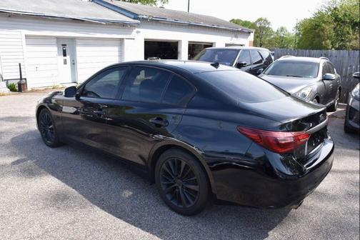 Black 2018 INFINITI Q50 3.0t LUXE
