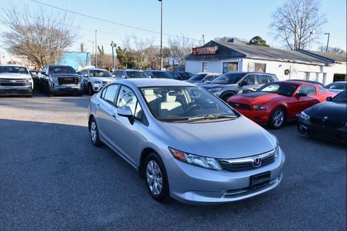 Silver 2012 Honda Civic LX