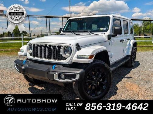 Bright White Clearcoat 2024 Jeep Wrangler 4xe Sahara