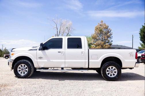 White Platinum Metallic Tri-Coat 2013 Ford F-350 Lariat