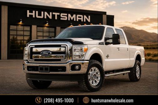 White Platinum Metallic Tri-Coat 2013 Ford F-350 Lariat
