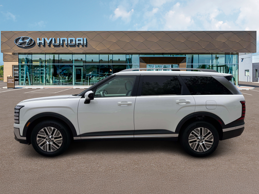 Creamy White Pearl 2027 Hyundai SANTA FE HEV SEL Premium