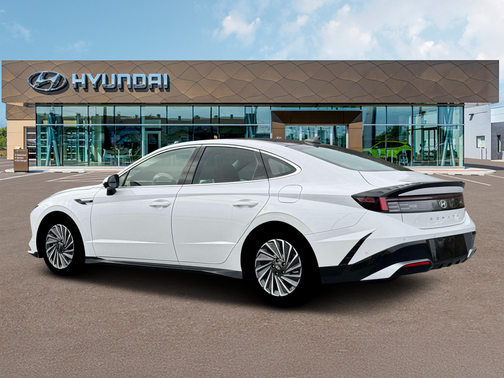 Serenity White 2026 Hyundai SONATA Hybrid Limited