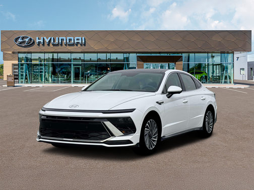 Serenity White 2026 Hyundai SONATA Hybrid Limited