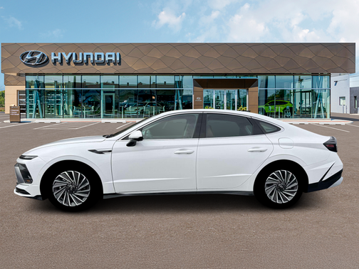 Serenity White 2026 Hyundai SONATA Hybrid Limited