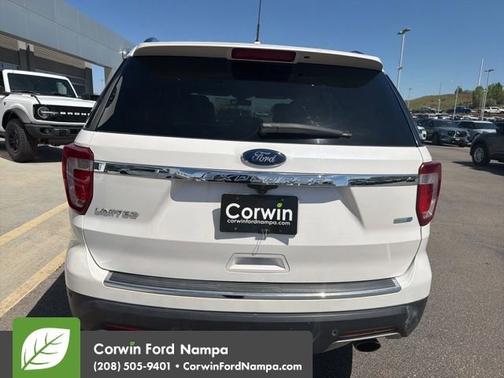 White Platinum 2018 Ford Explorer Limited