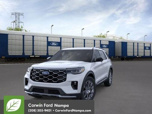 Space White Metallic 2026 Ford Explorer Platinum