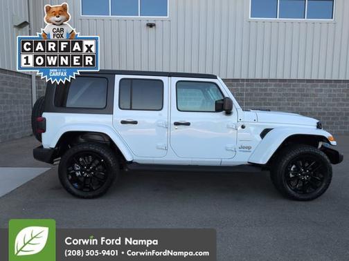 Bright White Clearcoat 2022 Jeep Wrangler Unlimited 4xe Unlimited Sahara